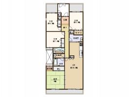LDK20帖以上の広い４LDKタイプです。