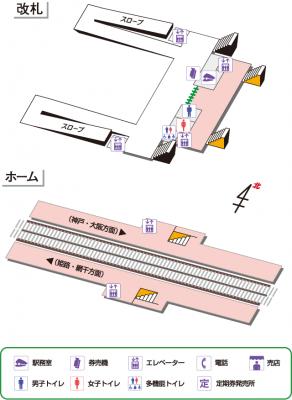 山陽電車　西二見駅